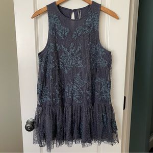 Anthropologie Noemia Appliqué Lace Tunic Blouse